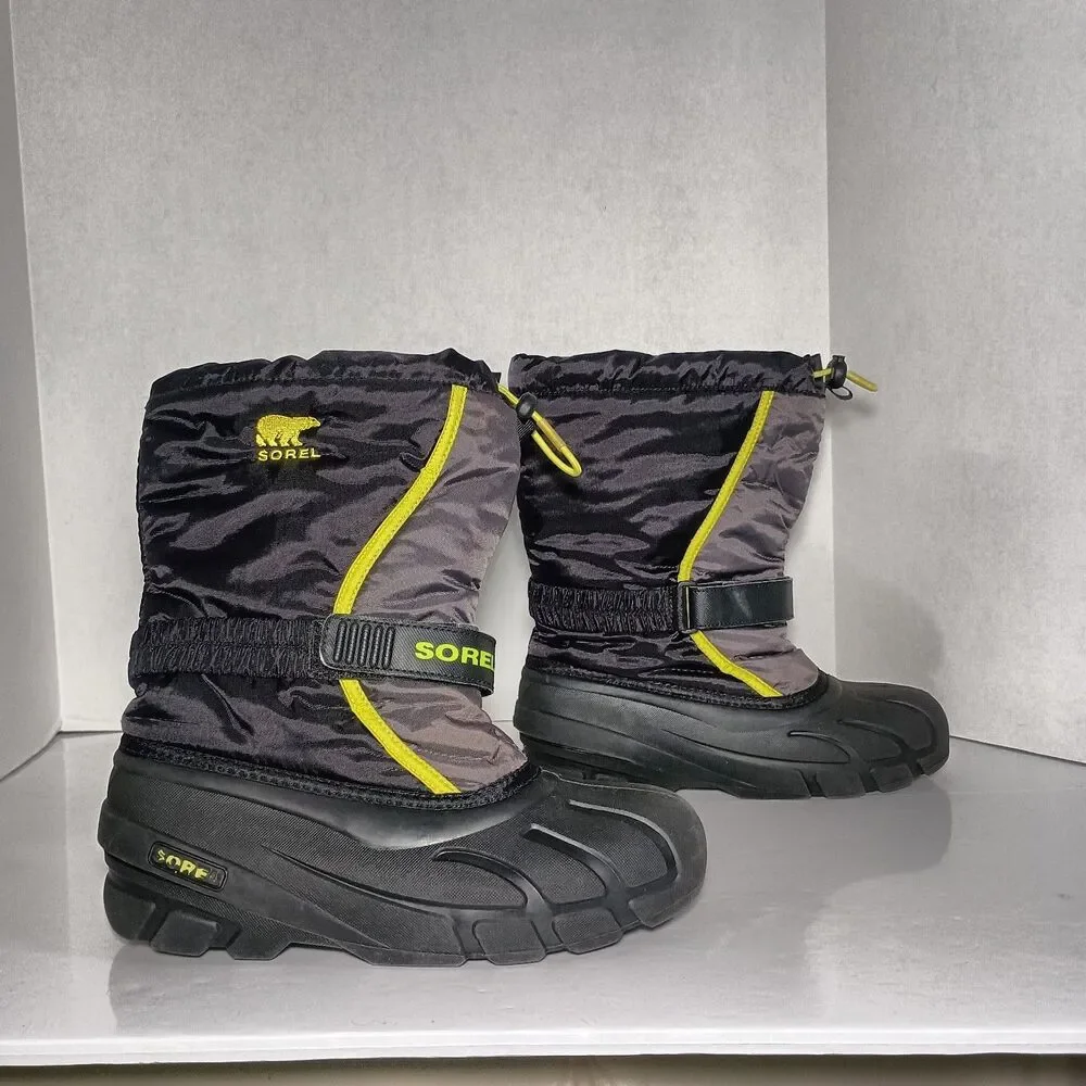 Sorel Women’s Flurry Size 6 Waterproof Winter Snow Boots Insulated Lined Black
